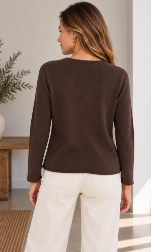 Sweater en V Bianca Chocolate - Imagen 3