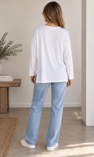Alternative view of Polera Kokoni Blanco