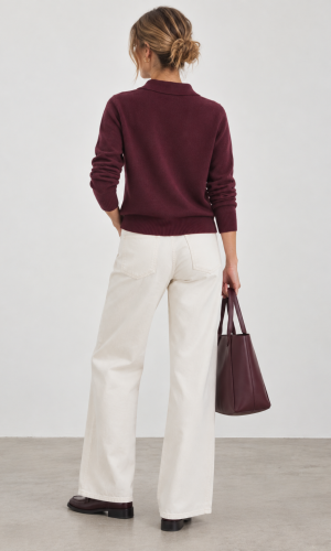 Alternative view of Sweater Orión Burdeo