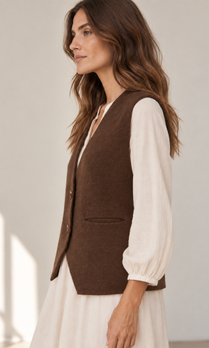 GIlet Fran Chocolate - Imagen 3