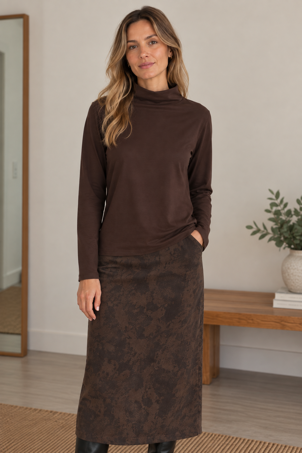 Polera Fox Chocolate