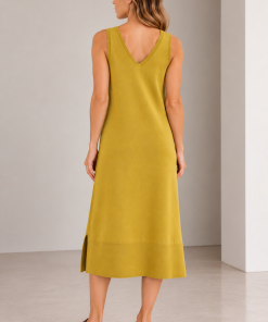 Alternative view of Vestido en V cala Amarillo