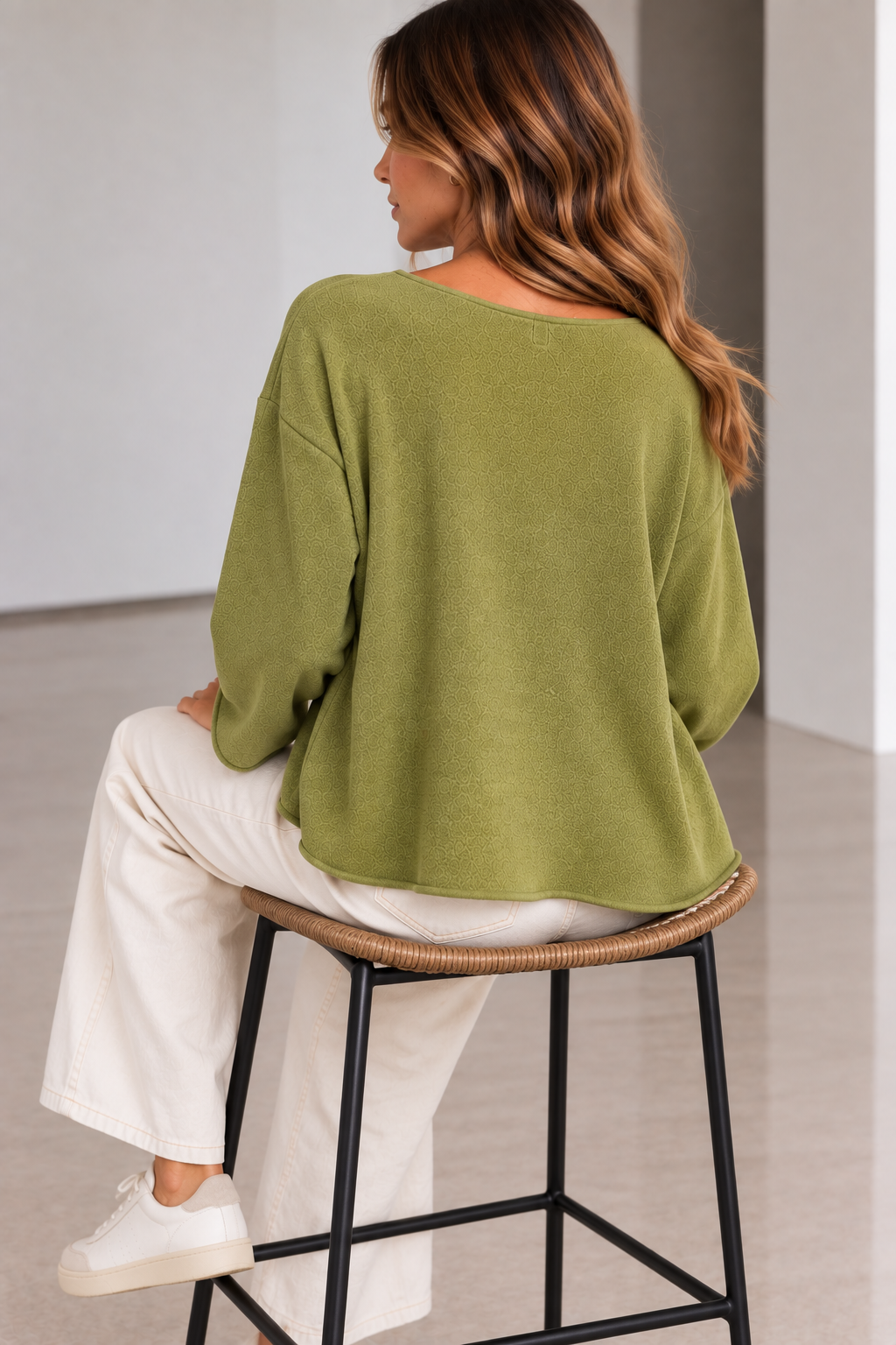 Sweater Aurora Verde Seco - Imagen 3