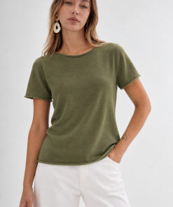 Polera Cruz Verde Musgo