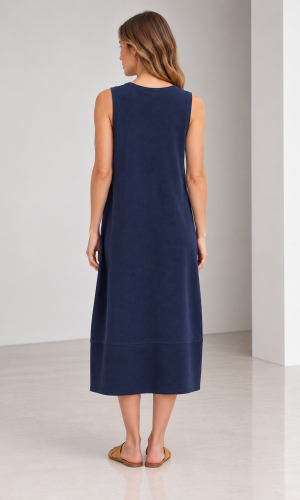 Vestido Messina Azul Marino - Imagen 3