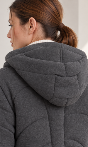 Alternative view of Parka Tejida Casse Grafito