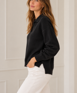 Alternative view of Sweater Cuello Polo Negro