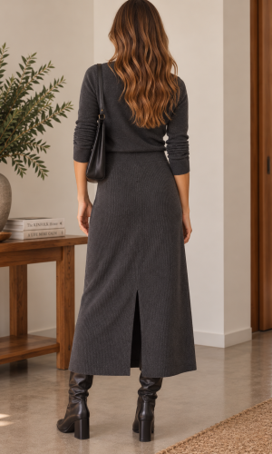 Falda Mastin Gris Oscuro - Imagen 4