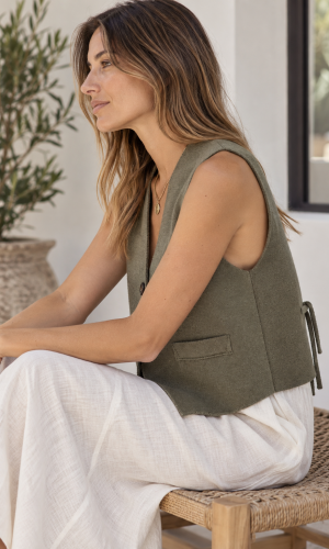 Gilet Pira Verde Seco