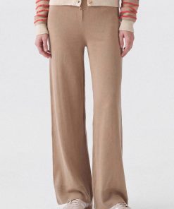 Pantalón con Botones Beige
