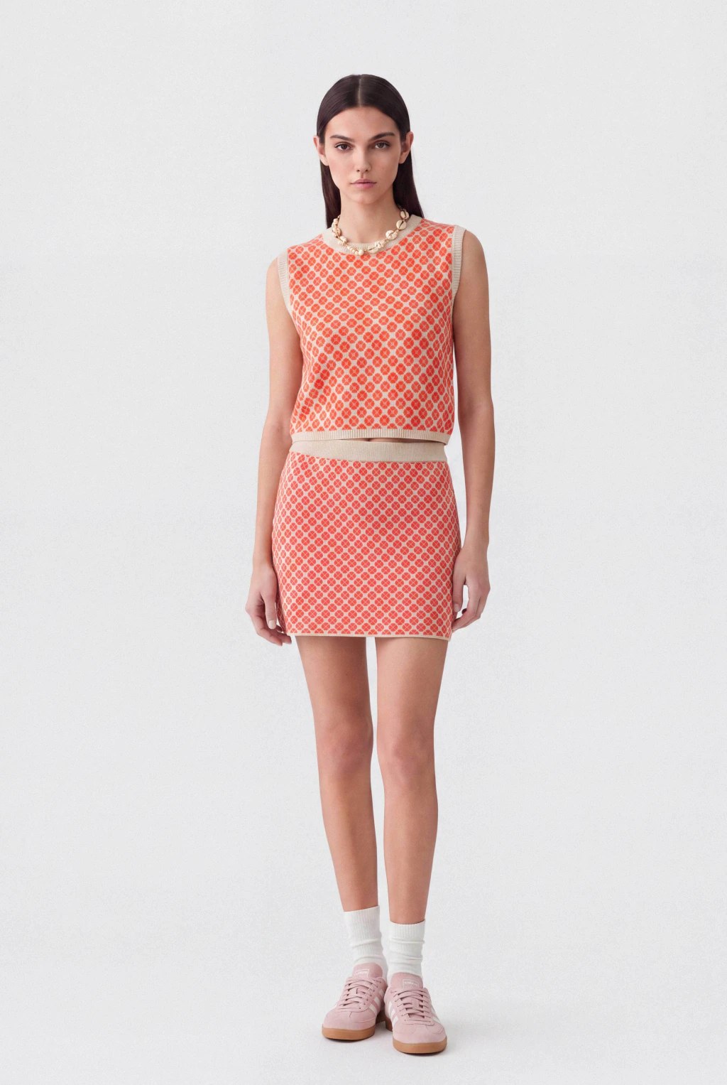 Falda Jackard Gigi Natural