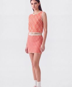 Falda Jackard Gigi Natural