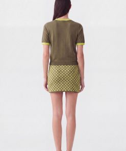 Falda Jackard Gigi Cemento