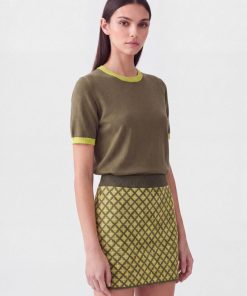 Falda Jackard Gigi Cemento