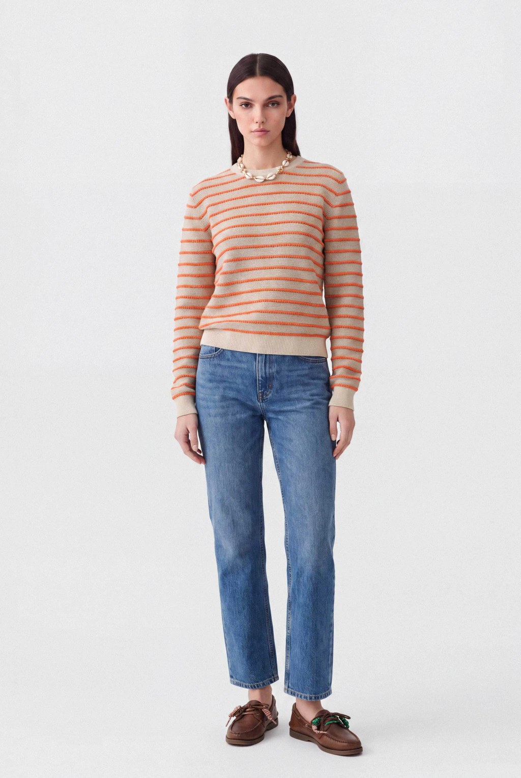 Sweater Jackard Bella Natural