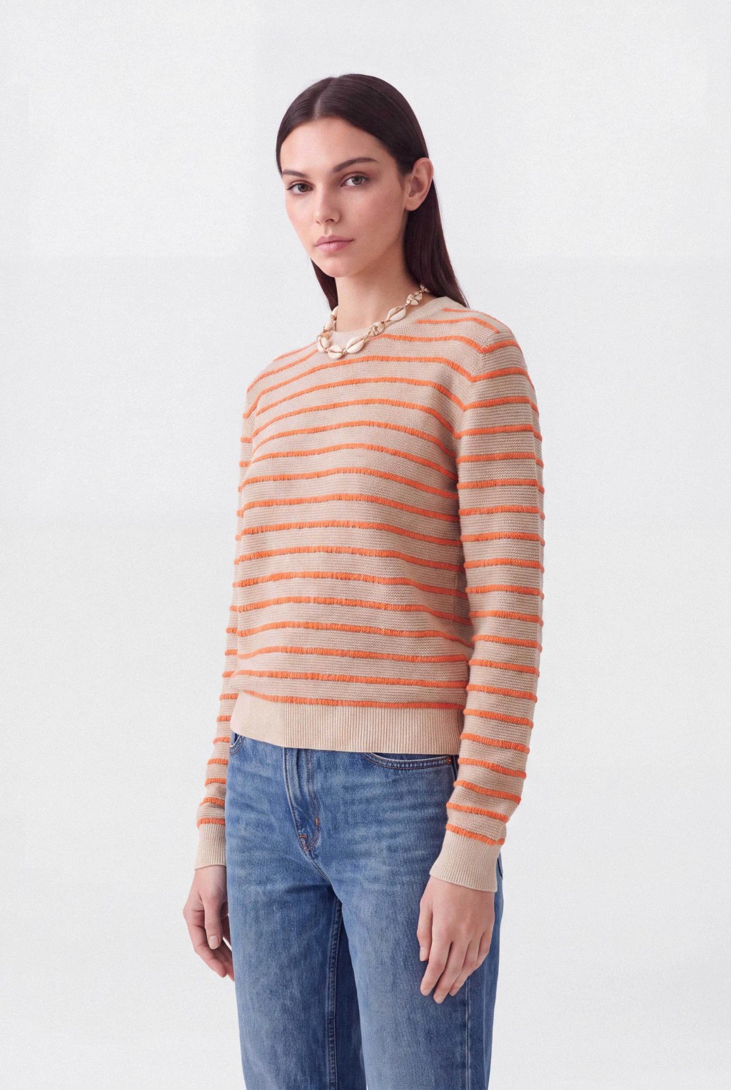 Sweater Jackard Bella Natural