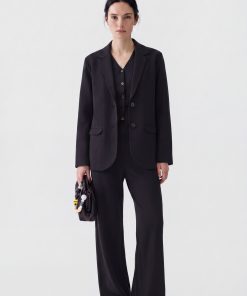 Blazer C/Bolsillos Negro Del Cerro