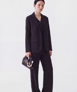 Blazer C/Bolsillos Negro Del Cerro