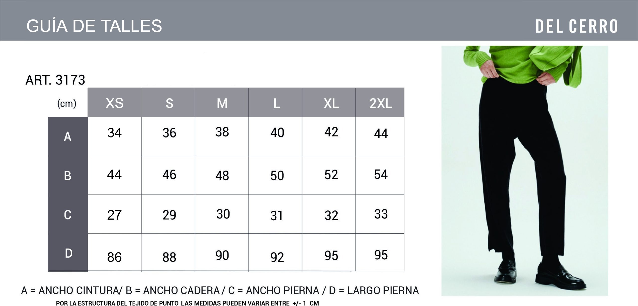 Tabla de medidas