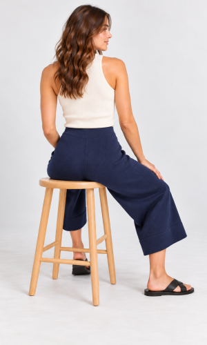 Pantalón Pescador Azul Marino