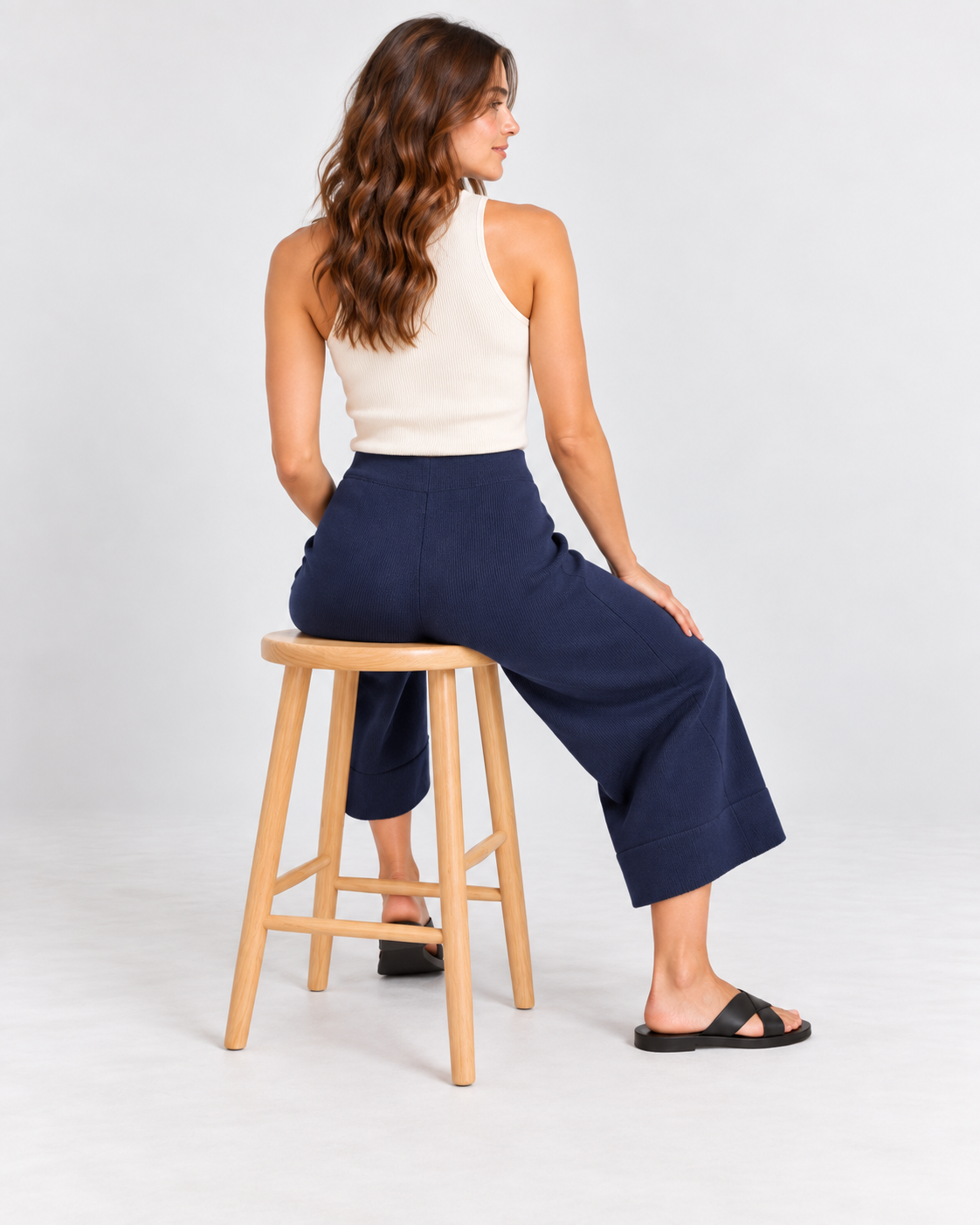 Pantalón Pescador Azul Marino