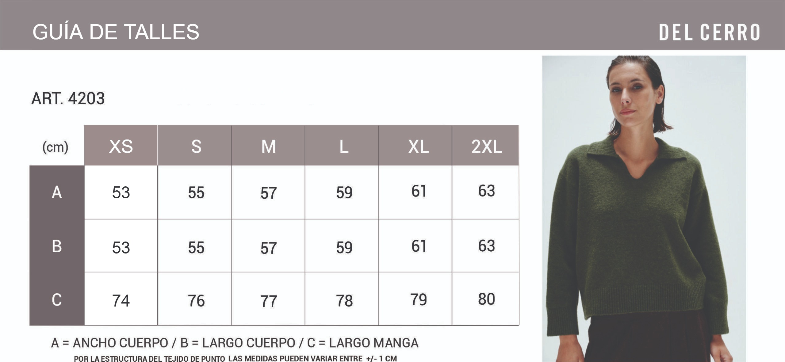 Tabla de medidas