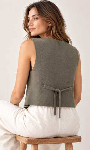 Gilet Pira Verde Seco - Imagen 3