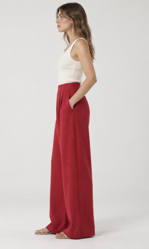 Pantalón Pinzado Rojo - Imagen 4