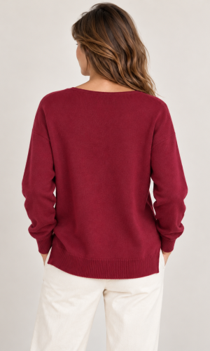 Sweater Diana Borgoña - Imagen 4