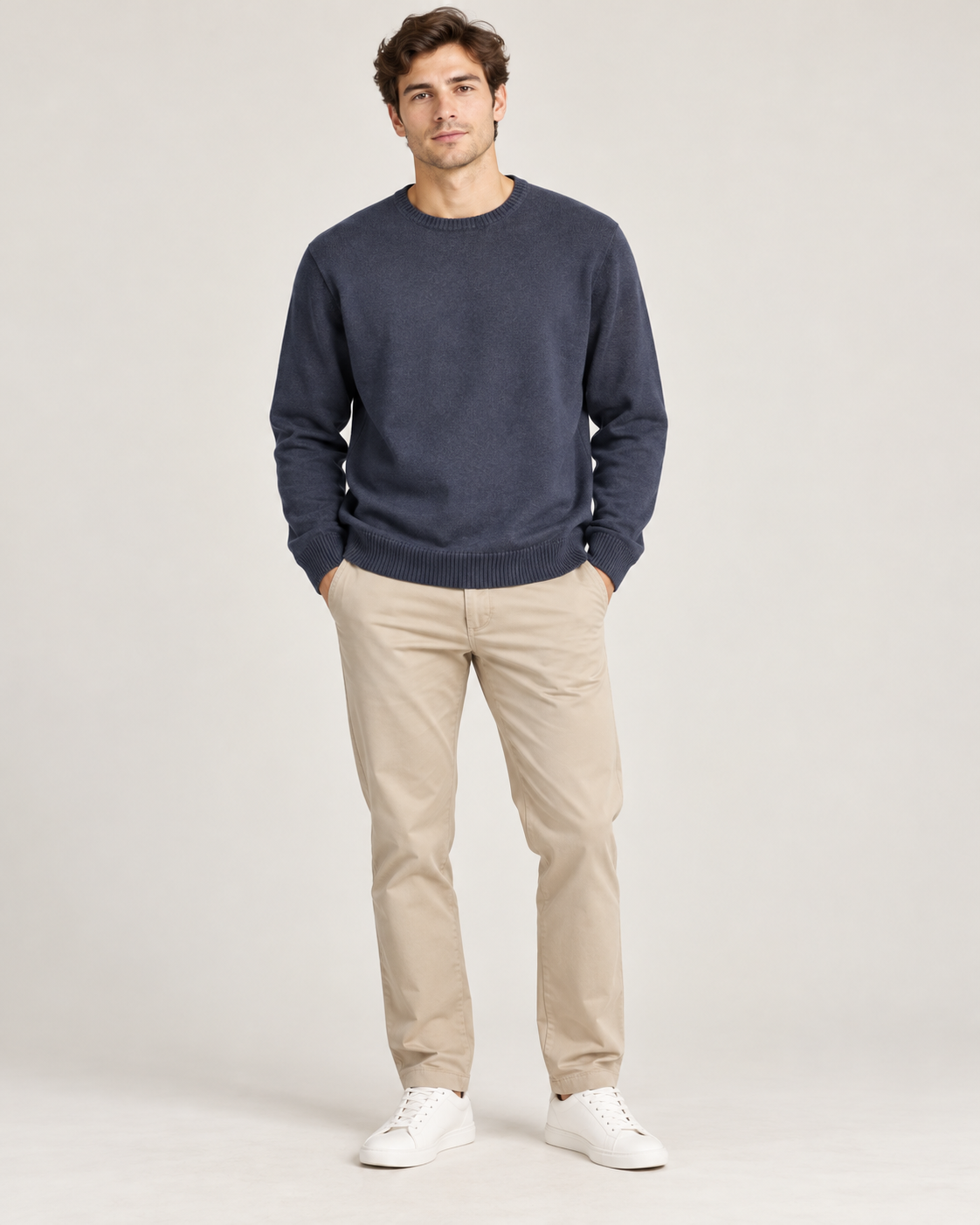 Sweater Jersey Azul Marino