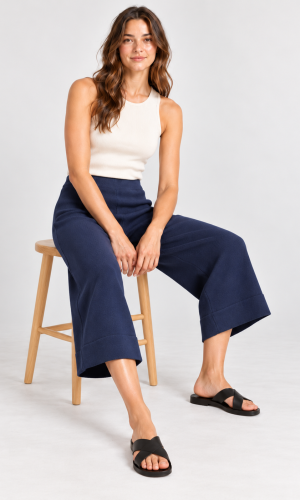 Pantalón Pescador Azul Marino - Imagen 4
