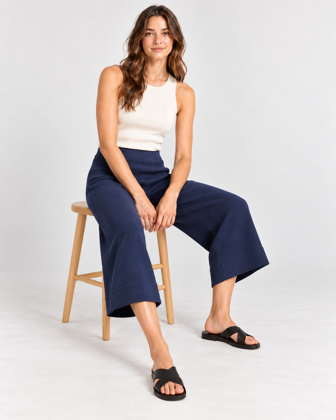 Pantalón Pescador Azul Marino - Imagen 4