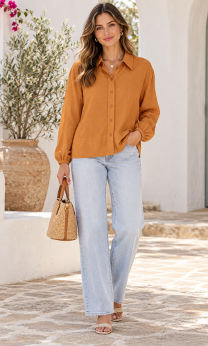 Camisa Pit Naranja - Imagen 4