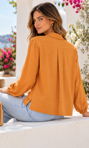 Alternative view of Camisa Pit Naranja