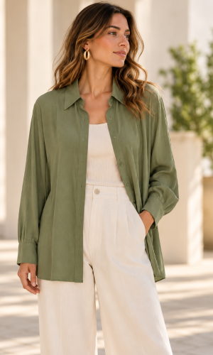 Camisa Laika Verde Seco