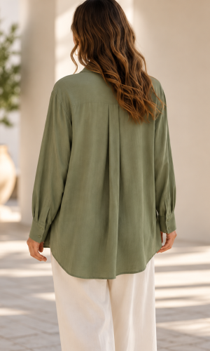 Camisa Laika Verde Seco - Imagen 4