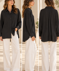 Alternative view of Camisa Laika Negro