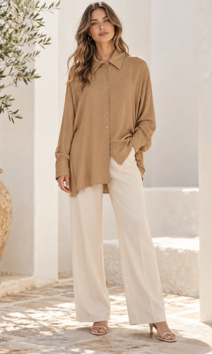 Alternative view of Camisa Laika Beige