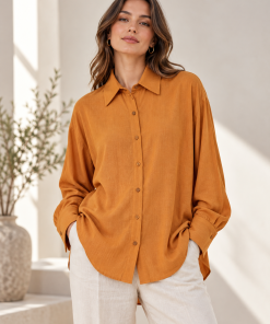 Alternative view of Camisa Laika Naranja