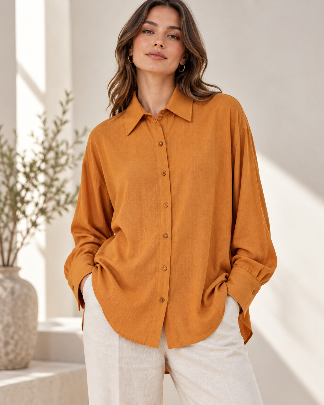 Camisa Laika Naranja - Imagen 2