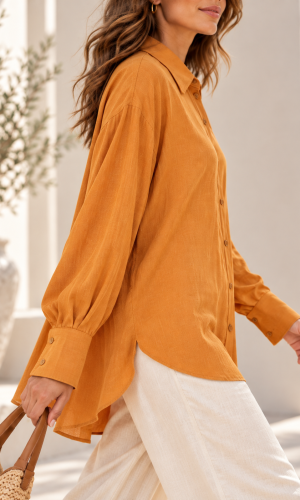 Camisa Laika Naranja - Imagen 4