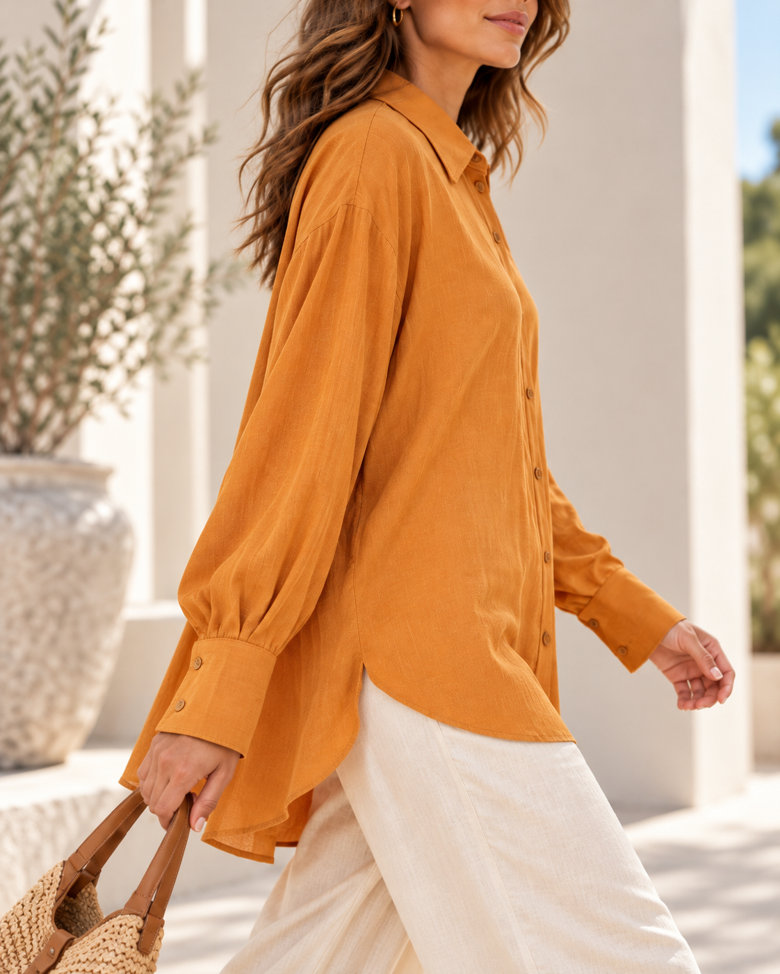 Camisa Laika Naranja - Imagen 4