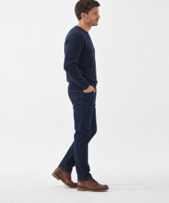 Sweater Punto Arroz Larrea Azul Marino