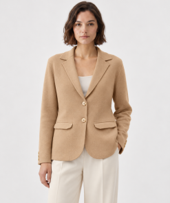 Blazer C/Bolsillos Camel