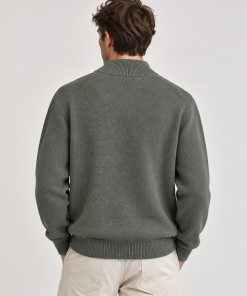 Alternative view of Sweater con Cierre y Cuello Bicolor Cemento