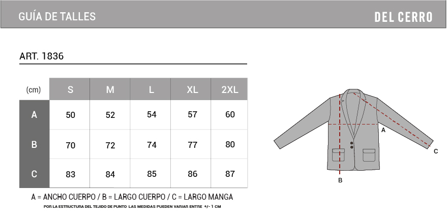 Tabla de medidas