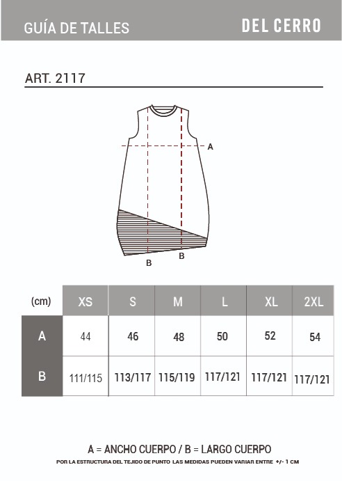 Tabla de medidas