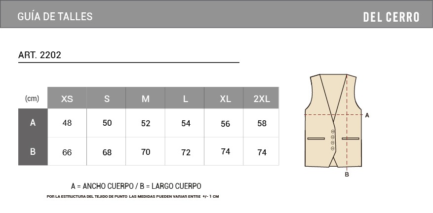 Tabla de medidas