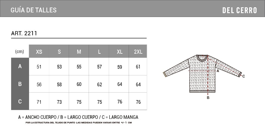 Tabla de medidas
