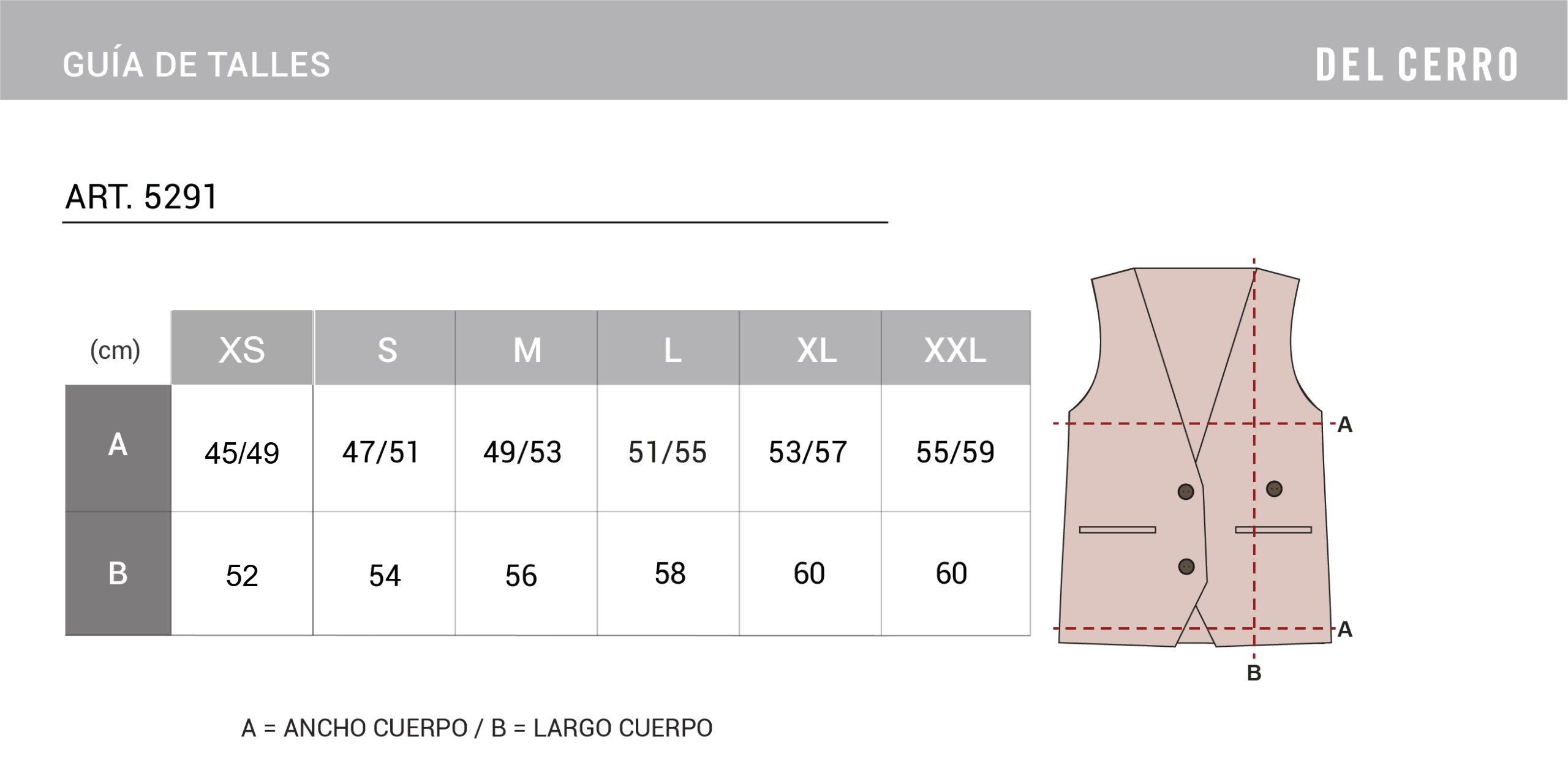 Tabla de medidas